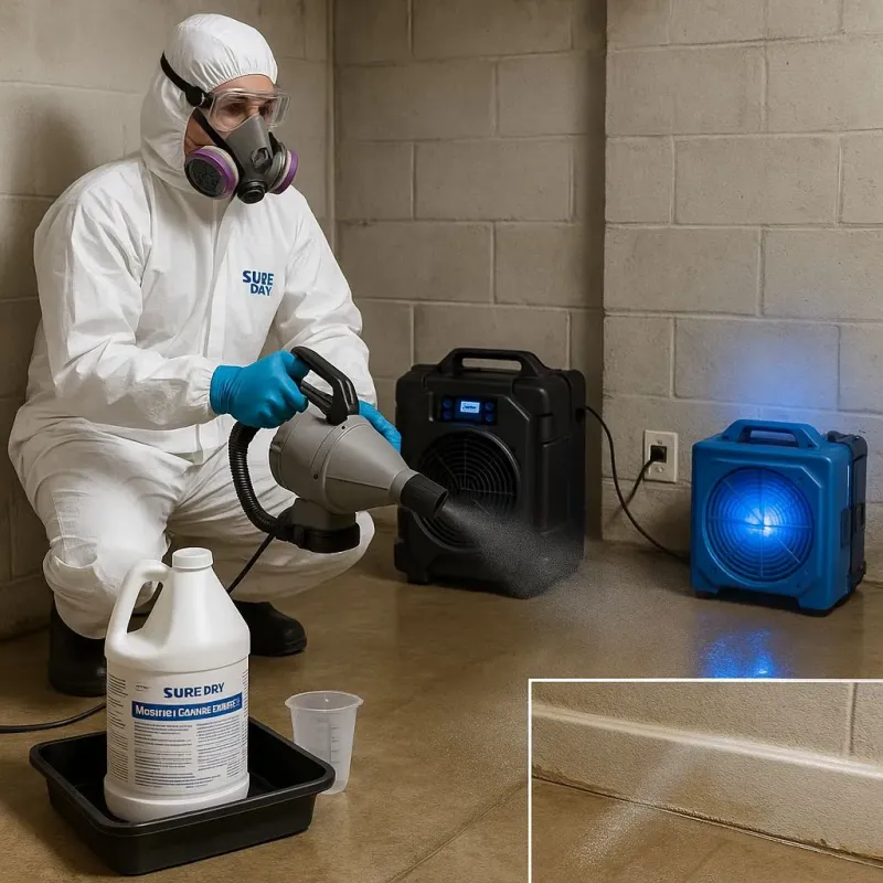 Sanitization and Odor Removal process in Melissa, TX